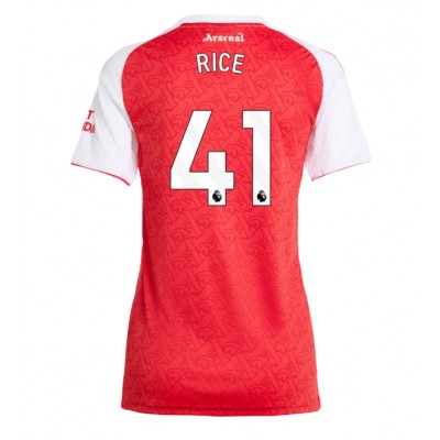 Ženski Nogometni dresi Arsenal Declan Rice #41 Domači 2025-26 Kratek Rokav Ženski Nogometni dresi Arsenal Declan Rice #41 Domači 2025-26 Kratek Rokav
